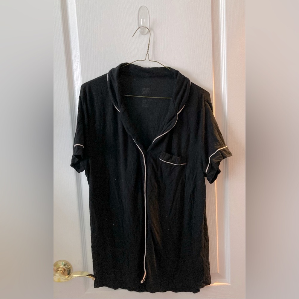 Black Pajama Shirt